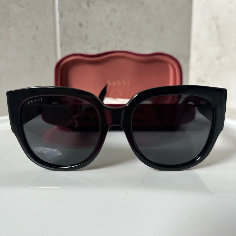 Gucci Black 55mm Square Sunglasses